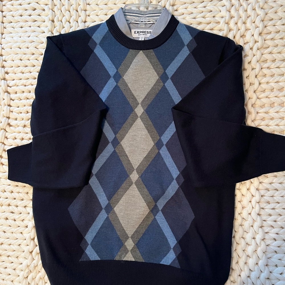 Men’s long sleeve crewneck sweater 100% acrylic